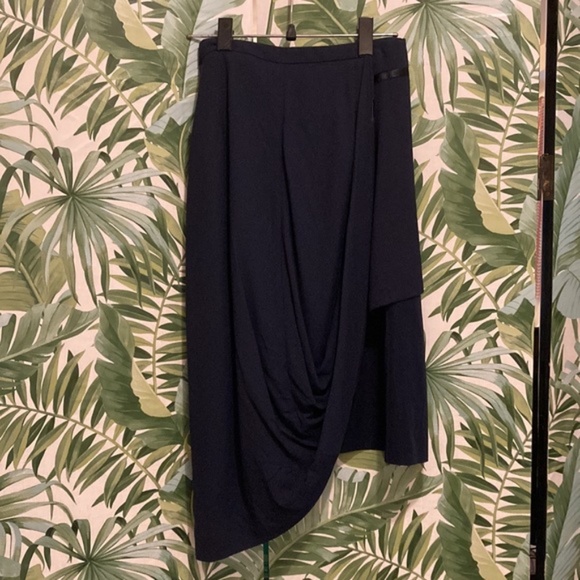 Maison Martin Margiela For H&M Navy Skirt Asymmetric Inside Out Design 6 - Picture 6 of 12